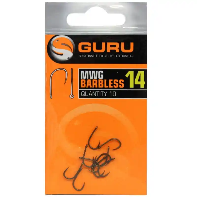 GURU MWG Hook size 14 Barbless/Eyed Direct Verzonden