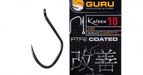 Weekendaanbieding GURU Kaizen Eyed horog size 10 Barbless/Eyed