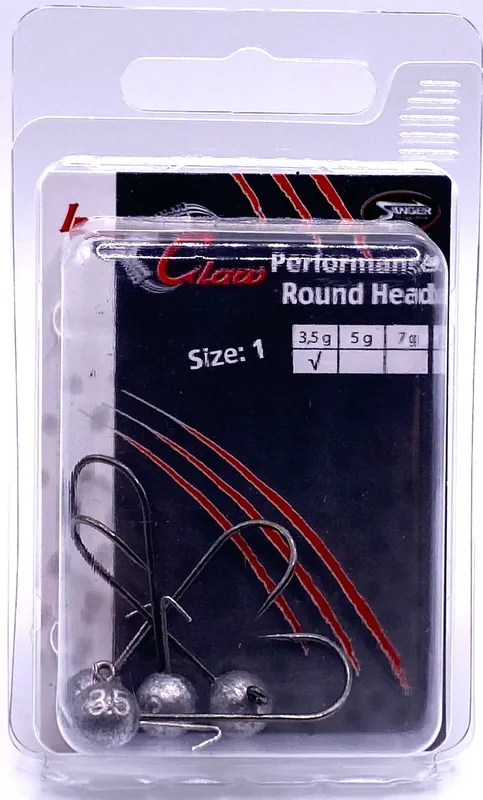 Alleen Vandaag IRON CLAW Performance Round Head horog méret 1 / 3,5g / 4db jigfej