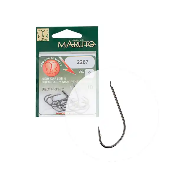 Maruto Horog 2267 2/0 Black Nickel 10db/cs Betrouwbaar