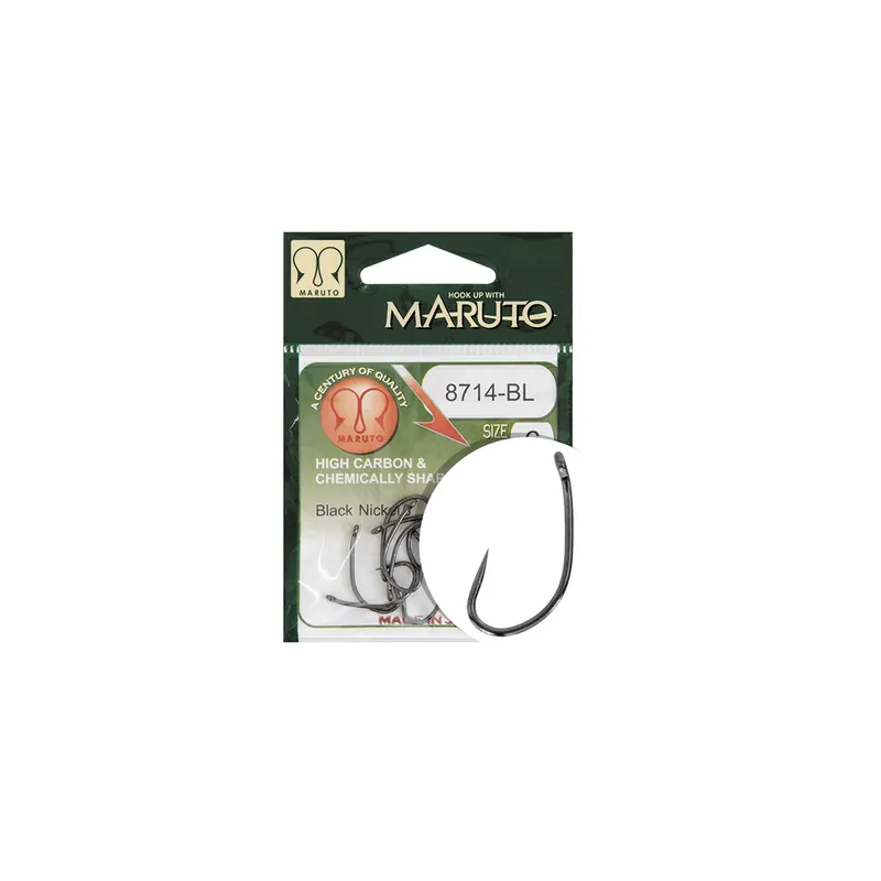 Voordeelprijs Maruto Horog 8714Bl Carp Hooks Hc T.d.e.5° Barbless Black Nickel 8