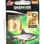 Beperkt Aanbod SAENGER Roach előkötött horog 12 / 60cm / 10db