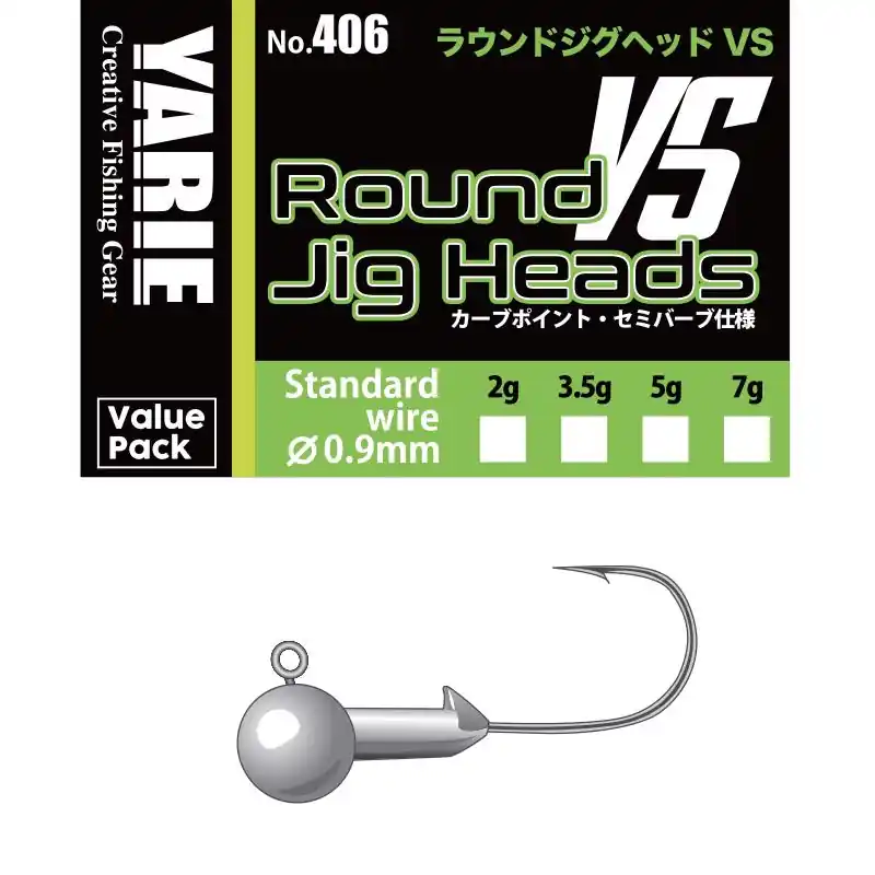Favoriet Yarie Jespa Jig Fej Yarie 406 Round Vs Semi Barb 1/0 7.0g