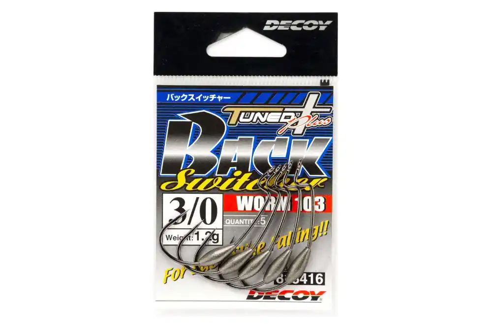 Offset Horog Súlyozott Decoy Worm 103 Back Swicher 2/0 0.9g Hoge Kwaliteit
