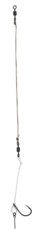 ANACONDA Piercer Hinged Stiff Combi D-Rig Boilie MB előkötött horog, bevonatos fonott zsinór/ 6 / 35lb / 23cm / 2db Gecertificeerd