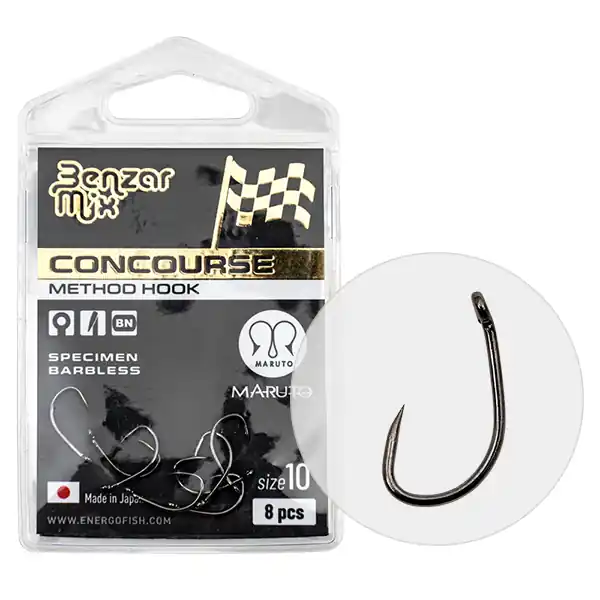 Benzár Concourse Method Specimen Barbless Horog 14 8db/cs Express Levering