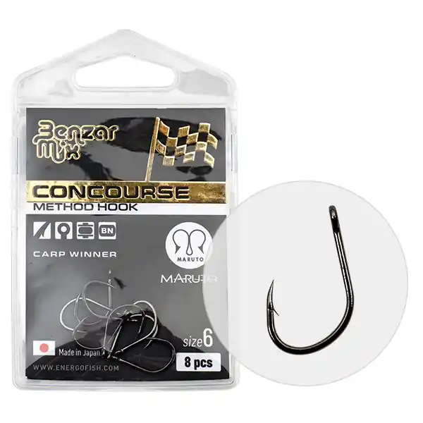 Gecertificeerd Benzár Concourse Method Carp Winner Horog 10 8db/cs