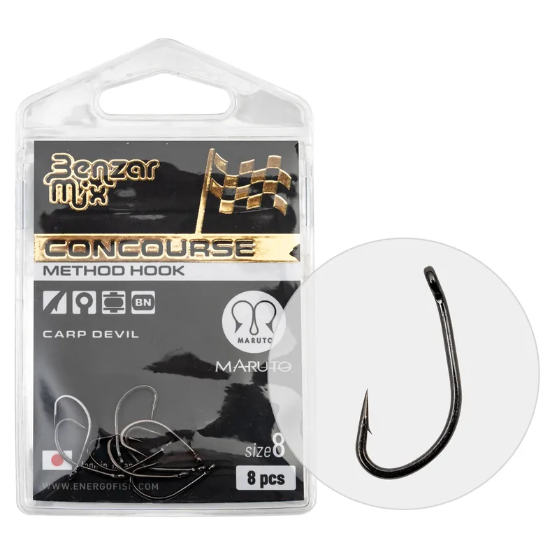 Finale Uitverkoop Benzár Concourse Method Carp Devil Horog 8 8db/cs