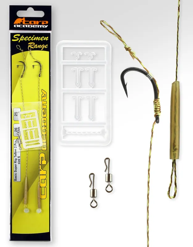 Goedkoop Carp Academy Basic Super Rig Teflon 6-os méret 2db/cs