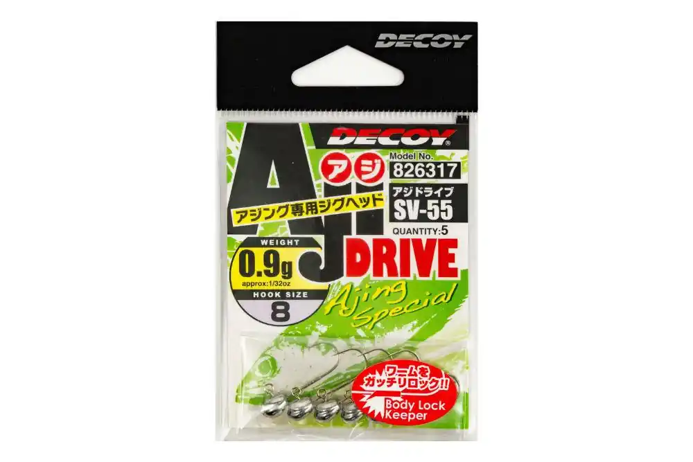 Jig Fej Decoy Sv-55 Aji Drive 8 0.6g Alleen Vandaag