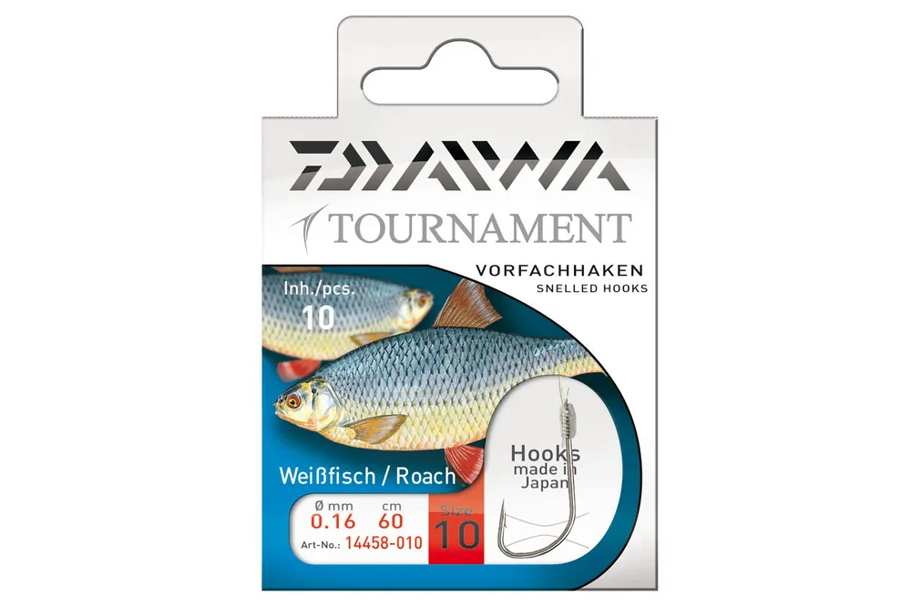Seizoensaanbieding Daiwa Tournament bodorkázó horog (silver, 60cm, 12, 0.14mm, 10db)