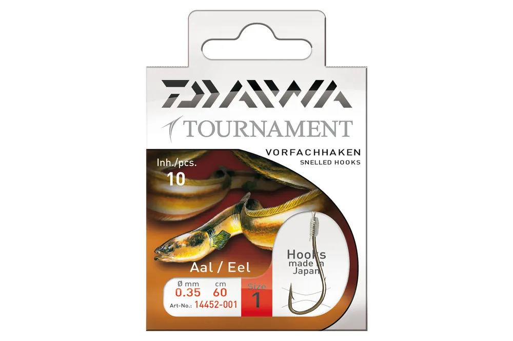Favoriet Daiwa Tournament angolnázó horog (bronzed, 60cm, 4, 0.33mm, 10db)