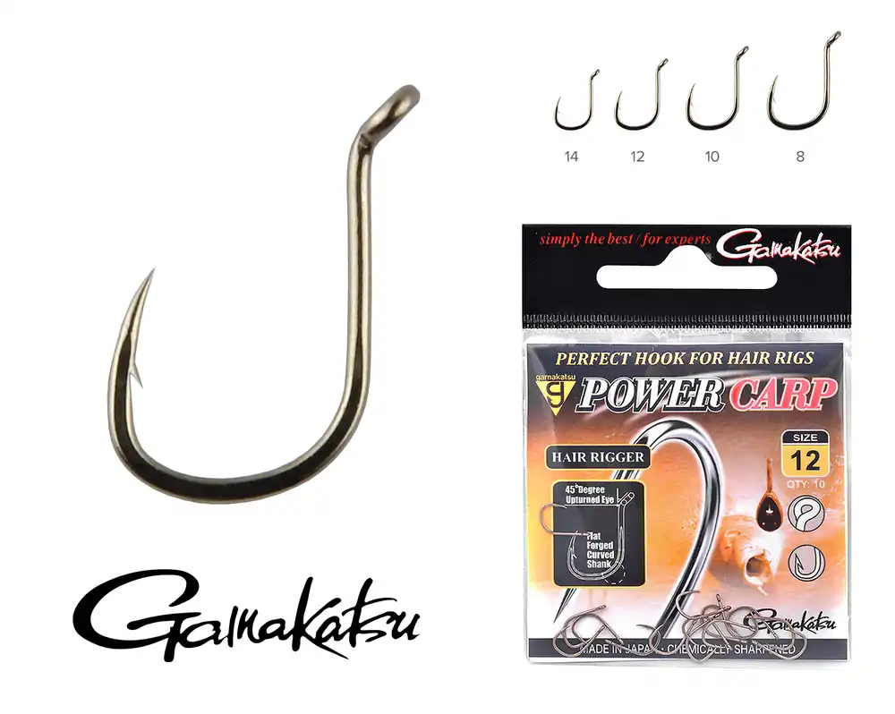 Premium Gamakatsu Power Carp Hair Rigger 10db/cs. 8-as