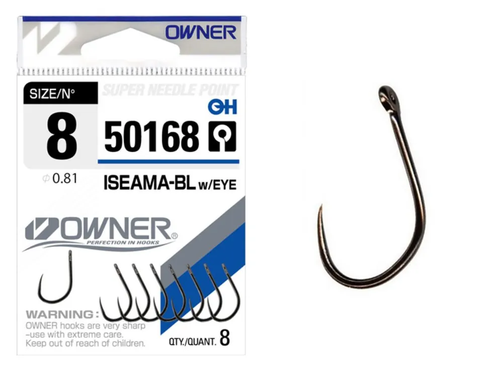 Beperkte Voorraad OWNER ISEAMA Barbless 50168 - 16 horog
