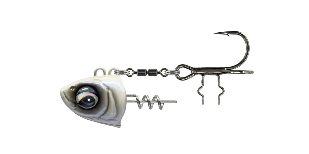Savage Gear MONSTER VERTICAL 60G 1/0 PEARL WHITE jigfej Alleen Vandaag