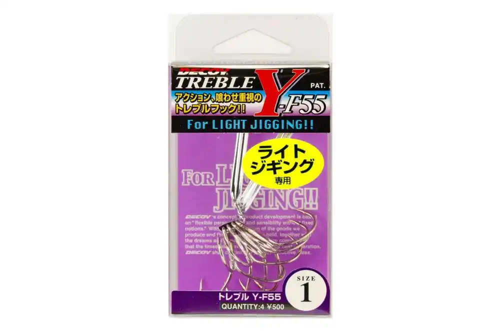 Hármas Horog Decoy Y-F55 Light Jigging 1/0microbarb Actieprijs