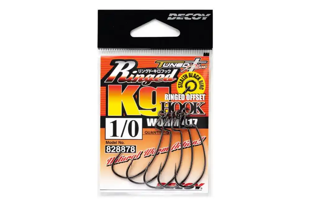 Offset Horog Decoy Worm 417 Ringed Kg 4/0 Nieuw