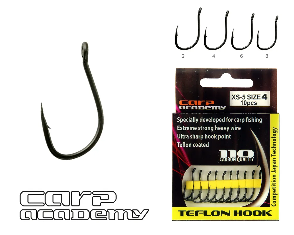 Betaalbaar Carp Academy Teflon Hook XS-5 2-es