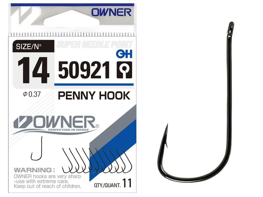 OWNER 50921 PENNY HOOK - 10 horog Dagaanbieding