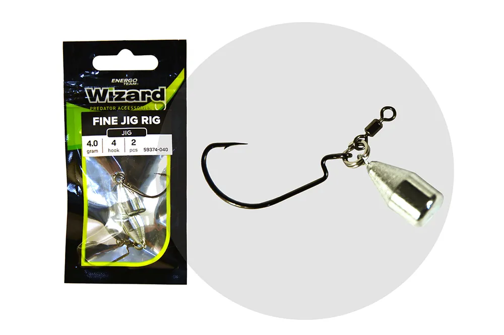 Beste Prijs Wizard Fine Jig Rig 4G 4 2/db/cs horog