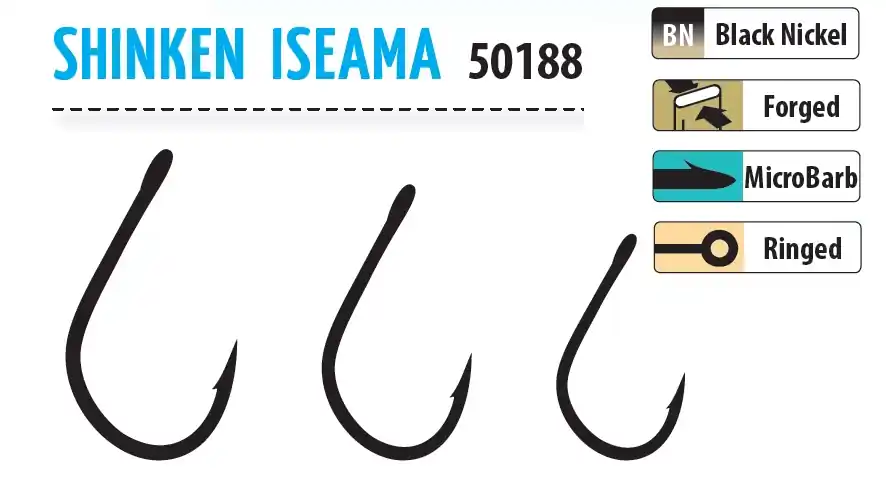 Koopje Trabucco Shinken Hooks Iseama W/R Bn 12 10db horog