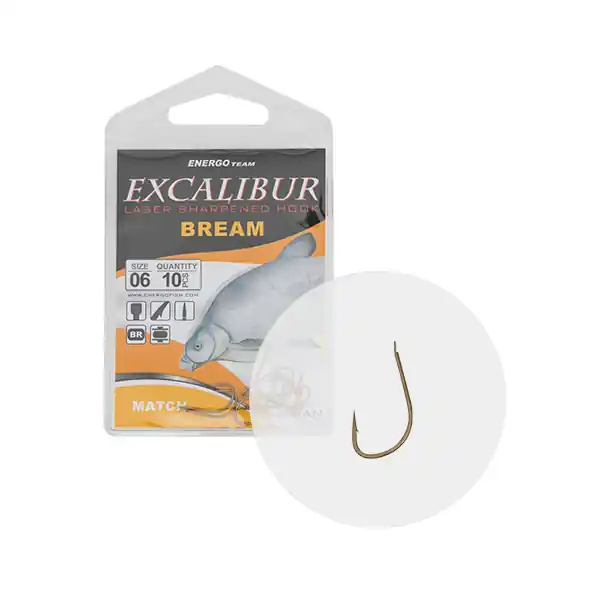 Excalibur Horog Bream Match Brown 12 Nieuw