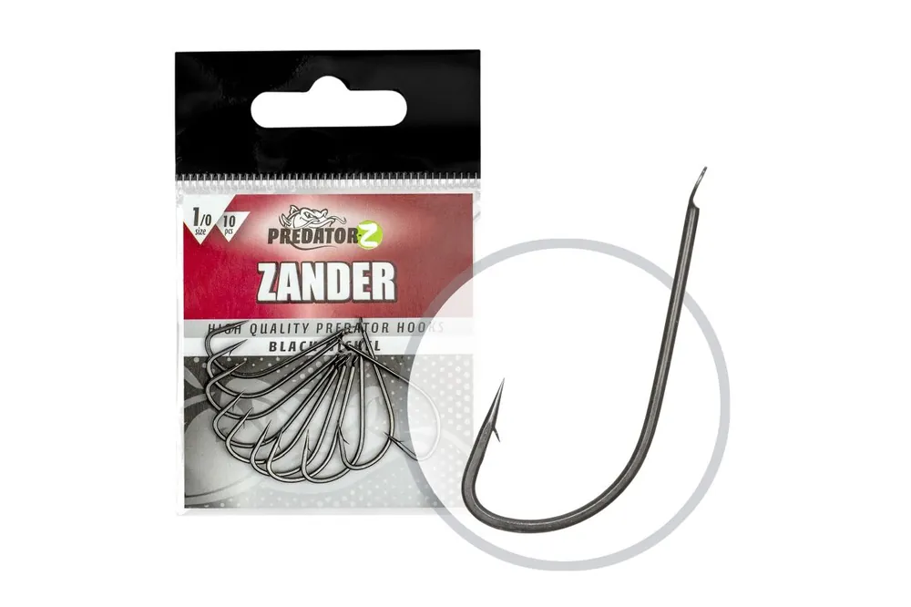 Predator-Z Lapkás süllőző horog, 1/0, 10db Bestel Nu