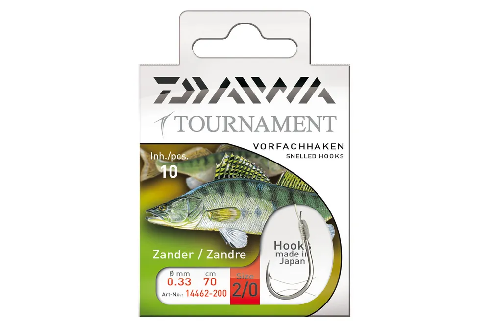 Korting Daiwa Tournament süllőző horog (silver, 70cm, 4, 0.23mm, 10db)