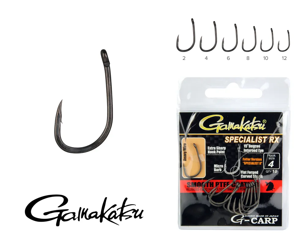 Dagaanbieding Gamakatsu G-Carp Specialist RX 10/cs. 6-os