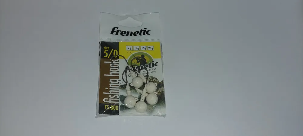 Favoriet Frenetic Fehér Jigfej, 5g, 2/0, 5db/csomag