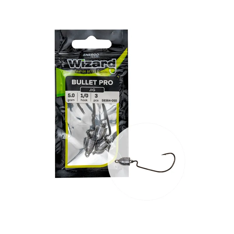 Wizard Bullet Pro Jig Fej 5g 1/0 3db/cs Gratis Retour