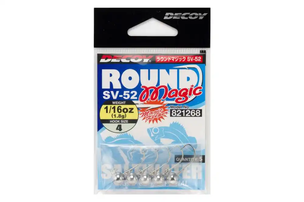 Hete Deal Jig Fej Decoy Sv-52 Round Magic 3 5.0g