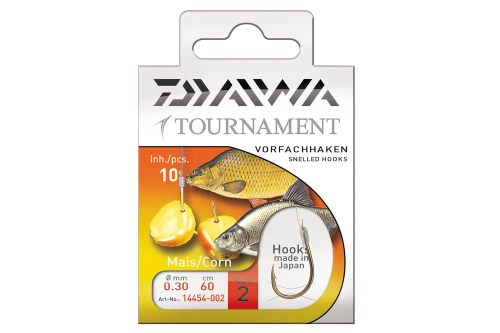 Daiwa Tournament horog kukoricához (gold, 60cm, 4, 0.25mm, 10db) Voordeelprijs