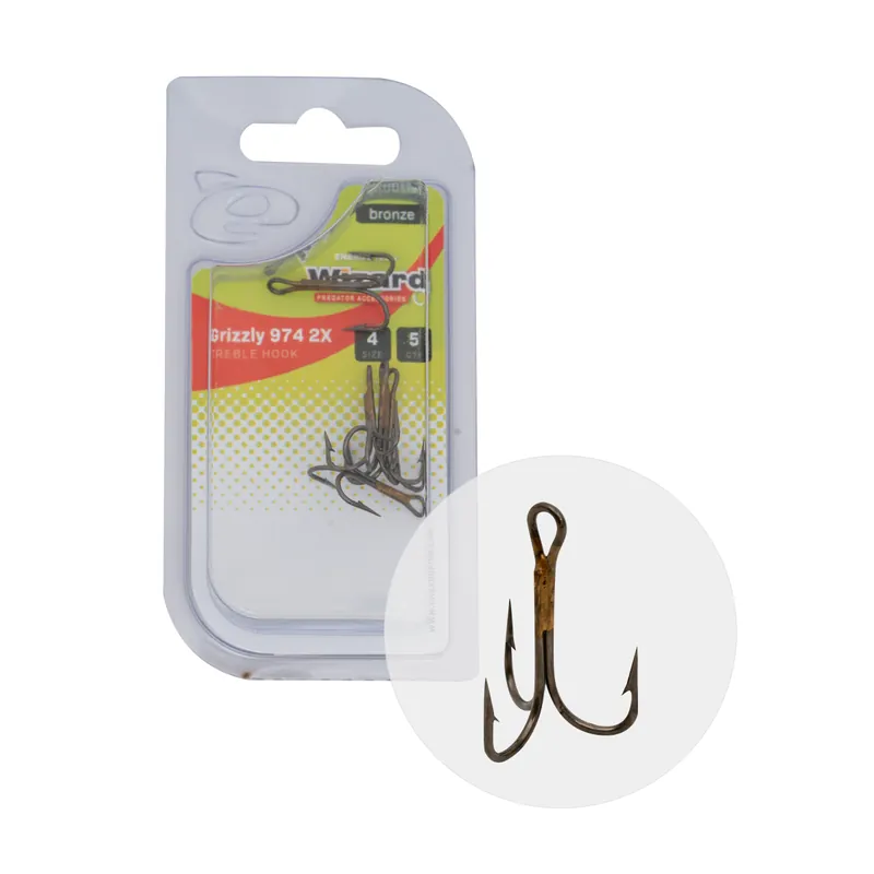 Wizard Grizzly 974M-4 2X Bronz Hármashorog 5db/csom Korting