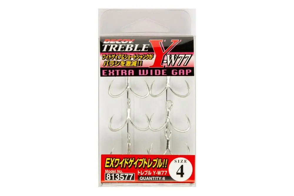 Hármas Horog Decoy Y-W77 Extra Wide Gap 1/0 Finale Uitverkoop