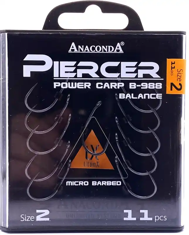 Beperkt Aanbod ANACONDA Piercer Pow.C. B-988 mikroszakállas / méret 2 / 11db