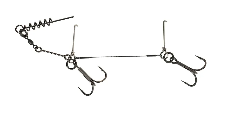 Savage Gear 1x7 TI CORKSCREW STINGER 2x2/0 23KG 1 Darab gumihal szerelvény Favoriet