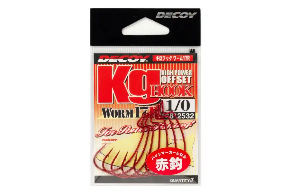 Offset Horog Decoy Worm 17R Kg 2/0 Blood Red Must-Have