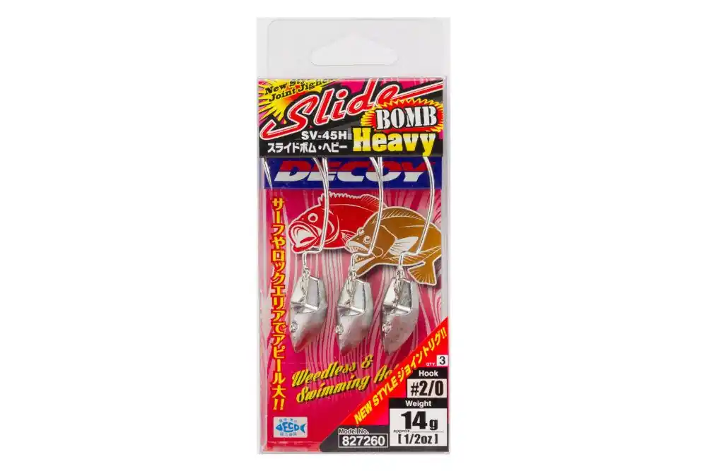 Korting Jig Fej Offset Decoy Sv-45H Slide Bomb Heavy 3/0 21g horog