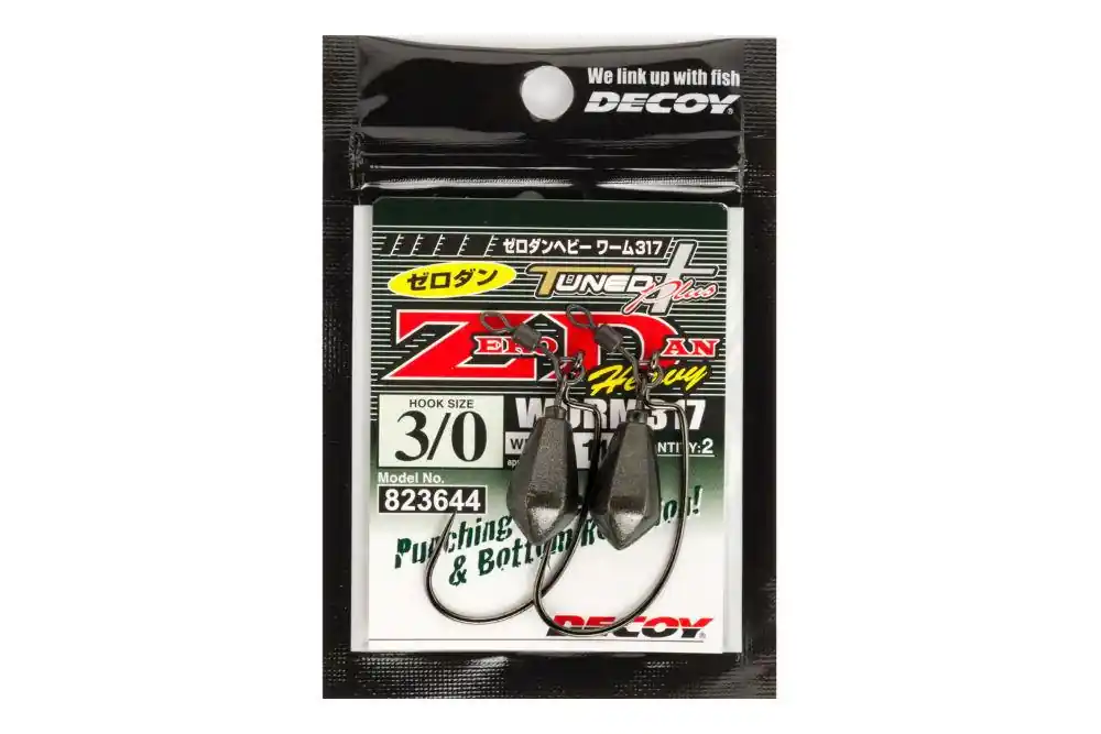 Offset Horog Súlyozott Decoy Worm 317 Zero-Dan Heavy 2/0 9g Gratis Retour