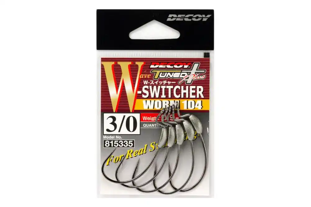 Offset Horog Súlyozott Decoy Worm 104 W Swicher 2/0 0.5g Seizoensaanbieding
