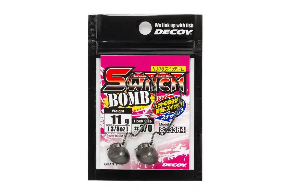 Speciale Aanbieding Offset Horog Súlyozott Decoy Vj-78 Switch Bomb 2/0 9g