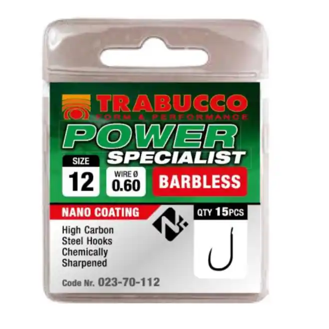 Trabucco Power Specialist szakáll nélküli horog 12 15 db Actieprijs
