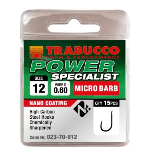 Trabucco Power Specialist mikro szakállas horog 15 15 db Voordeelprijs