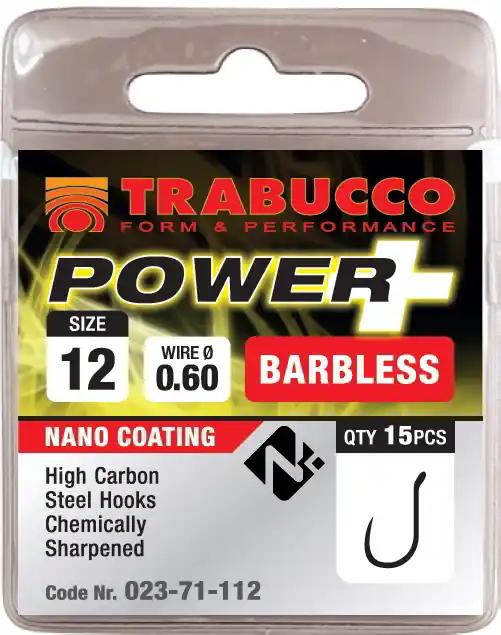 Bestel Nu Trabucco Power + szakállnélküli horog 15 15db/csg