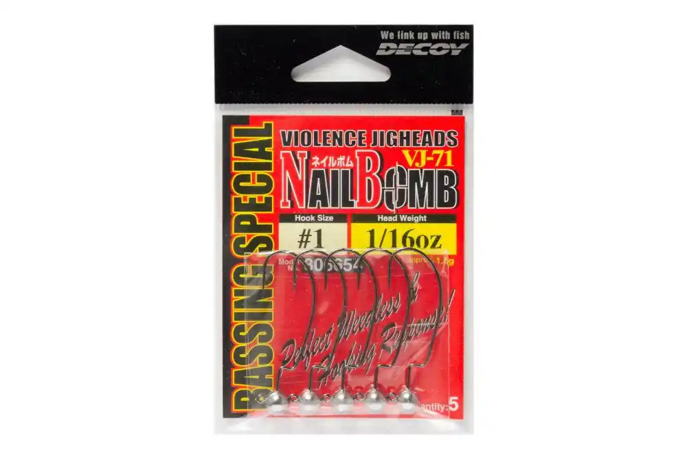 Alleen Vandaag Jig Fej Offset Decoy Vj-71 Nail Bomb 2 1.8g