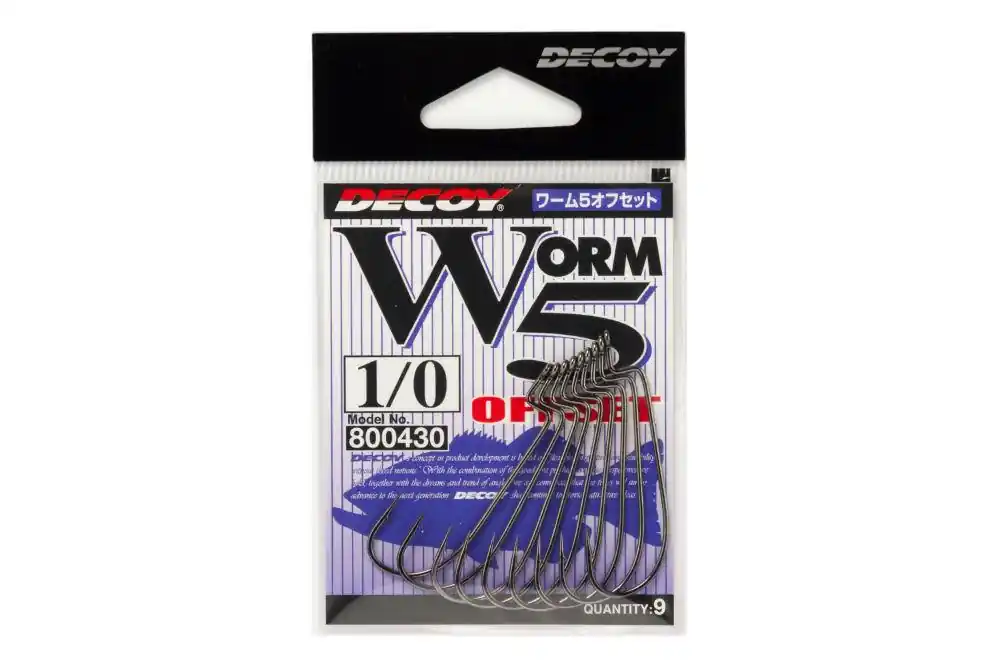 Offset Horog Decoy Worm 5 3/0 Hoge Kwaliteit
