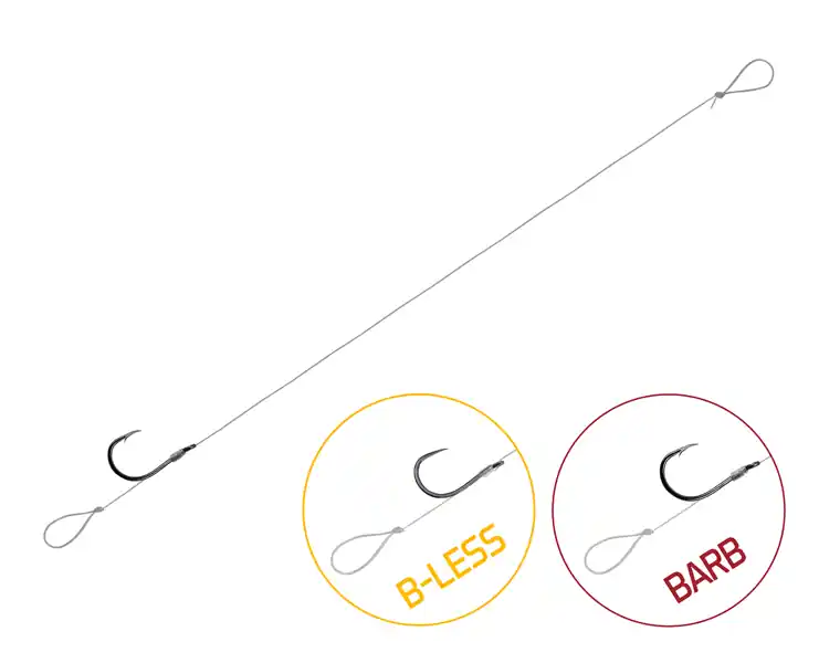 Favoriet Kötött horog Delphin FLR Loop / 6db (8cm / 0,22mm / B-LESS 8)
