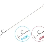 Weekendaanbieding Kötött horog Delphin Proxi Quickstop / 6db (8cm / 0,10mm / B-LESS 8)