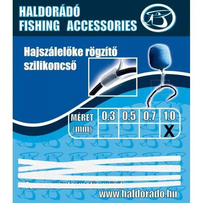 Haldorádó Hajszálelőke rögzítő szilikoncső 0,7mm Beperkt Aanbod